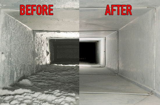 Air Duct Cleaning Before And After