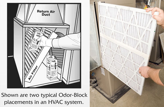 HVAC air filter replacement