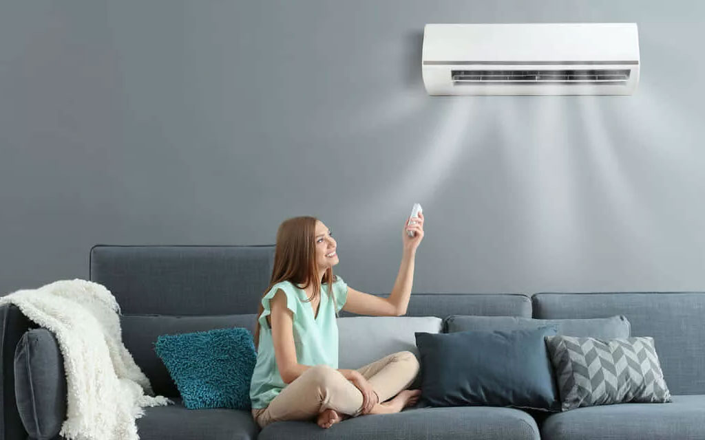 Ductless AC Woman